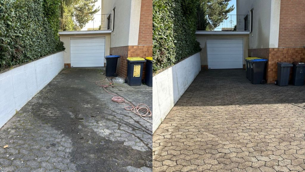 einfahrt vorher nachher